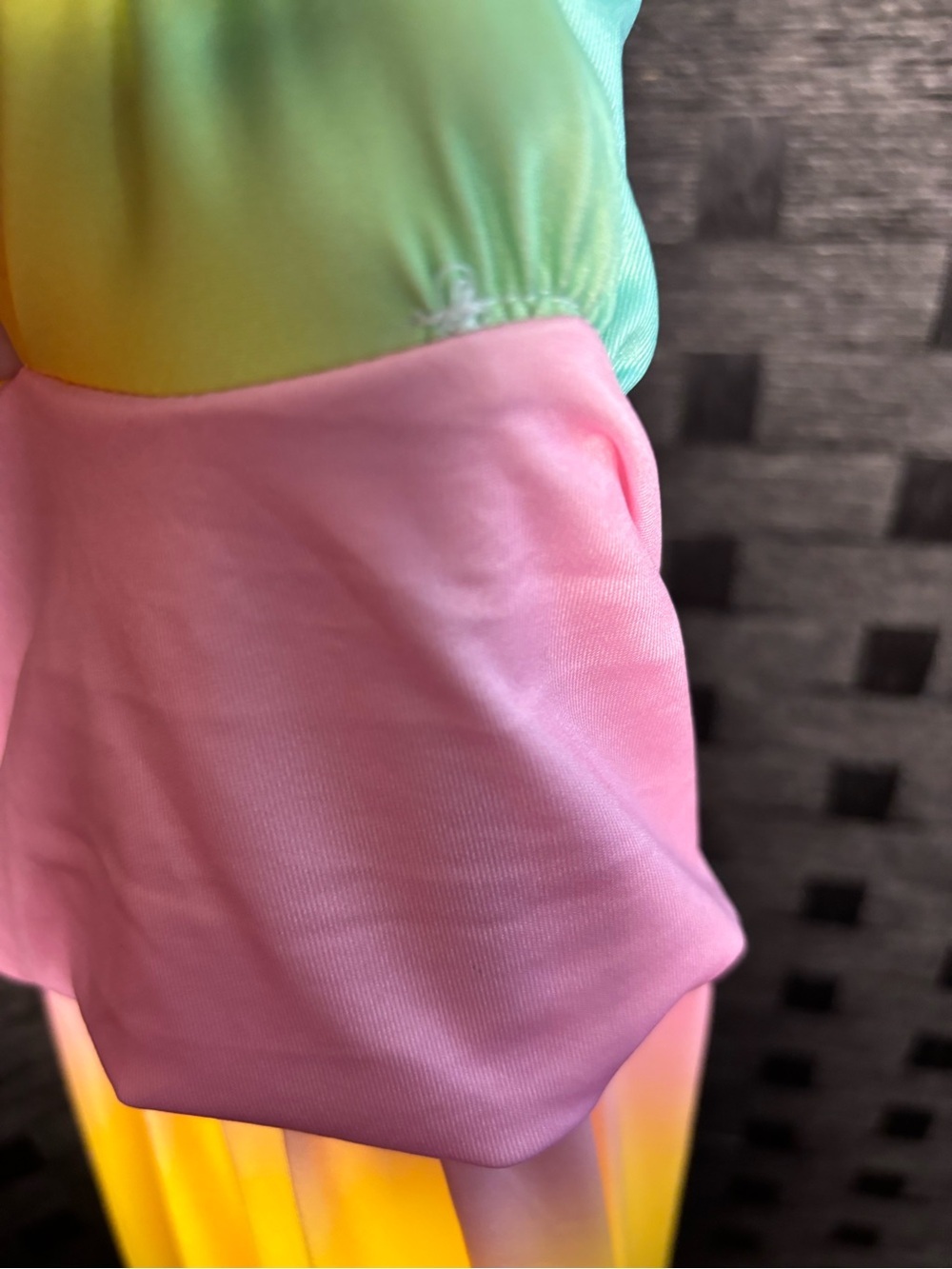 Rainbow Ombre Halter Maxi Dress NWOT 2XL - Picture 10 of 16